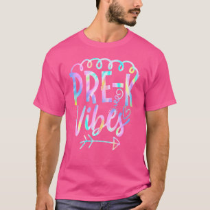 Pre K-sfeer Terug naar school Tie Dye Leraar Stude T-shirt