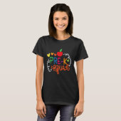 Pre-k Squad Apple Terug naar de schoolleraar T-shirt (Voorkant volledig)