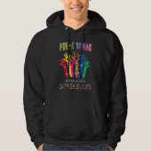 Pre K Squad Embracing Differences Autism SPED Teac Hoodie (Voorkant)