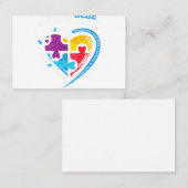 Pre-K Squad Embracing Differentis Autism SPED Teac Visitekaartje (Voorkant / Achterkant)