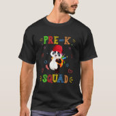 Pre-K Squad Panda Back To School T-shirt (Voorkant)
