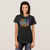 Pre-k Squad pre-k Terug naar school T-shirt (Voorkant volledig)