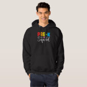 Pre K Squad PreSchool Teacher Student Team Back To Hoodie (Voorkant volledig)