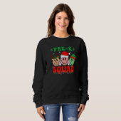 Pre K Squad Retro Groovy Christmas Teacher Life   Trui (Voorkant volledig)