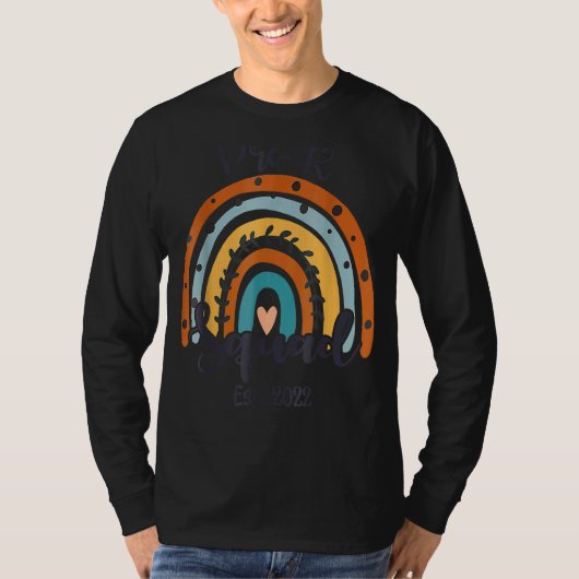 Pre K Squad Student Leraar Boho Rainbow T-shirt (Voorkant)