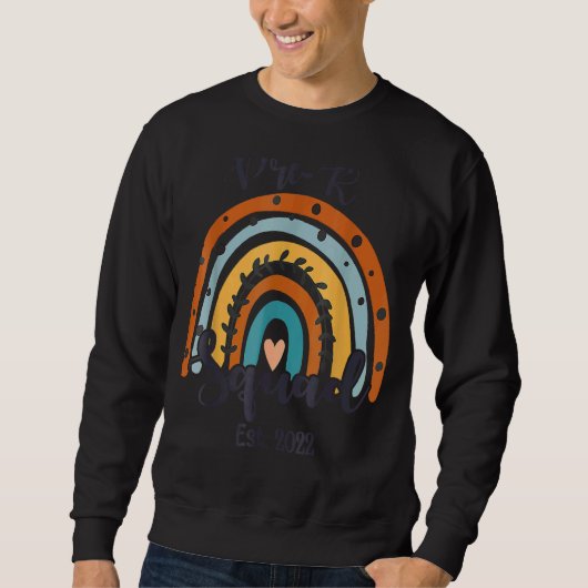Pre K Squad Student Leraar Boho Rainbow Trui (Voorkant)