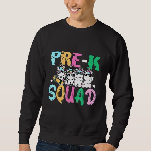 Pre-K Squad Unicorn lerarenstudent voor het K Trui (Voorkant)