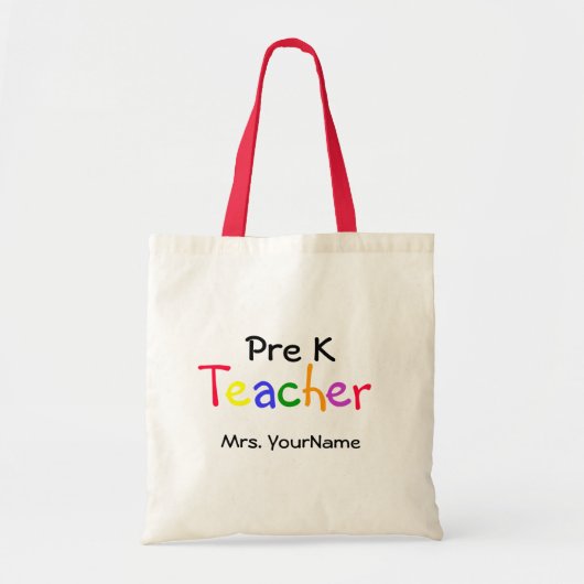 Pre K Teacher Bag Tote Bag (Voorkant)