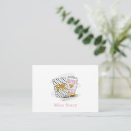 Pre K Teacher Custom Wit Notitieboek Koffie Notitiekaartje