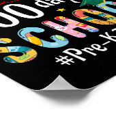 Pre-K Teacher Fun 100ste schooldag Poster (Hoek)