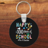 Pre-K Teacher Fun 100ste schooldag Sleutelhanger (Voorkant)