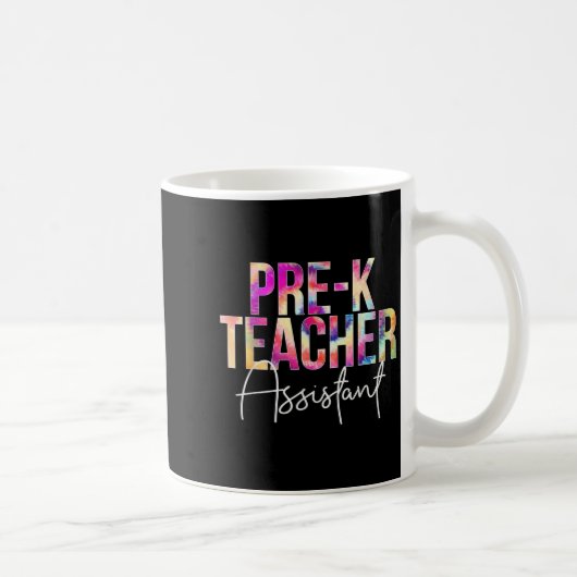Pre-k Teacher Istant Tie Dye Back To School Apprec Koffiemok (Rechts)