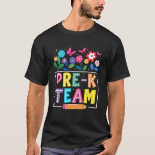 Pre-K Team Bloem Terug naar school Leraar Jongen M T-shirt