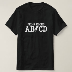 Pre-K-team rockt terug naar school basisonderwijze T-shirt