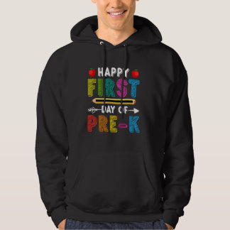 Pre-K terug naar school Happy eerste dag van schoo Hoodie