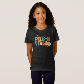 Pre-K Vibes Groovy Design T-shirt (Voorkant volledig)