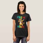 Pre K Vibes kat terug naar school T-shirt (Voorkant volledig)