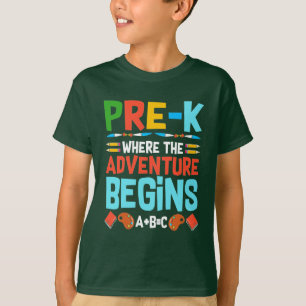 PRE-K WAAR DE ADVENTUUR A+B=C BEGINT T-SHIRT