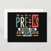 Pre-K waar het avontuur begint Briefkaart (Voorkant / Achterkant)