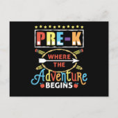 Pre-K waar het avontuur begint Briefkaart (Voorkant)