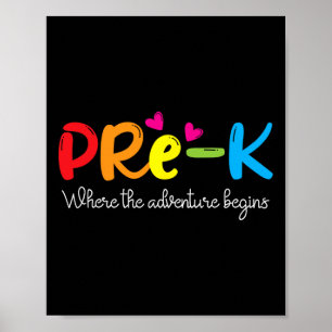 Pre-k Waar Het Avontuur Begint Poster
