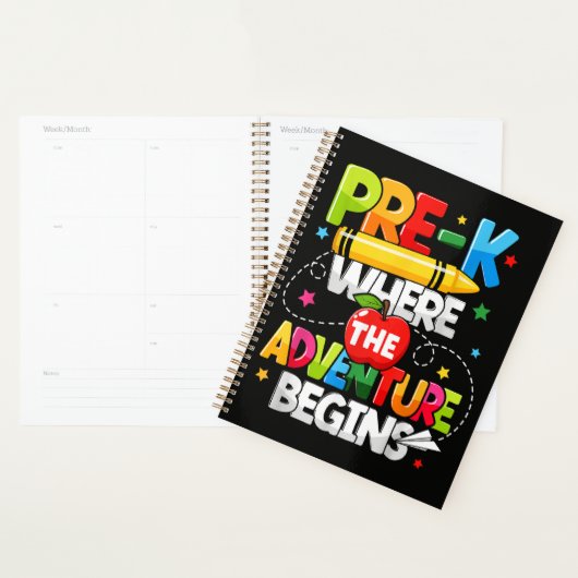 Pre-K Waar Het Avontuur Begint Terug naar School Planner (Display)