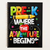 Pre-K Waar Het Avontuur Begint Terug naar School Planner (Voorkant)