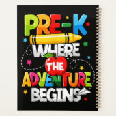 Pre-K Waar Het Avontuur Begint Terug naar School Planner (Achterkant)