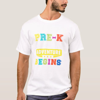 Pre K waar het avontuur begint terug te geven aan  T-shirt