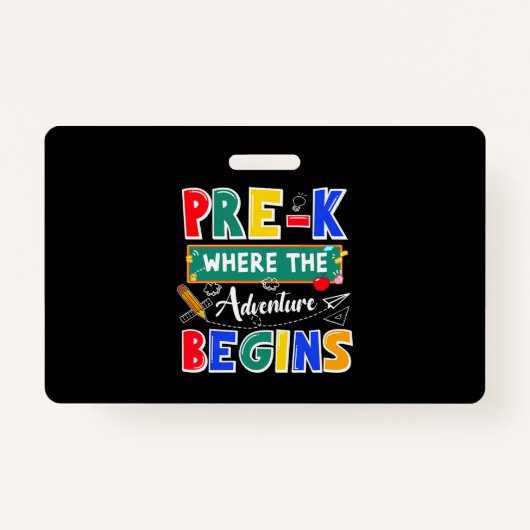 Pre-K waar het avontuur de Lessyschool begint Badge (Voorkant)