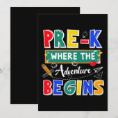 Pre-K waar het avontuur de Lessyschool begint Kaart (Voorkant / Achterkant)
