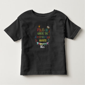 Pre-K Waar het Avontuur Kinder wacht Kinder Shirts
