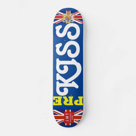 PRE KISS OFFICIËLE UK Skateboard (Voorkant)