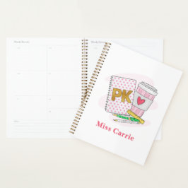 Pre Kleuterschool Witte Dot Notitieboek Koffieplan