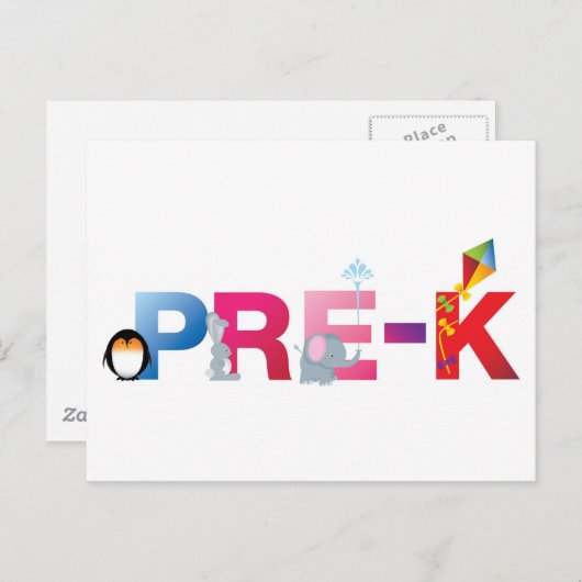 pre kwoord briefkaart (Voorkant / Achterkant)