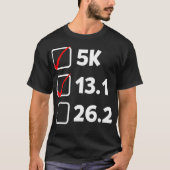 Pre Marathon Checklist Funny Running T-shirt (Voorkant)