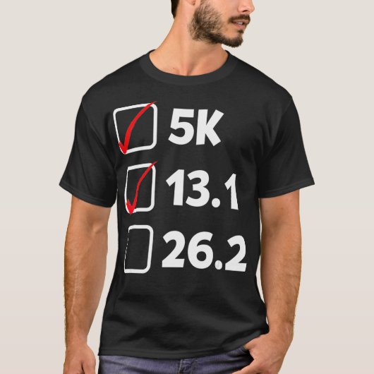 Pre Marathon Checklist Funny Running  T-shirt (Voorkant)