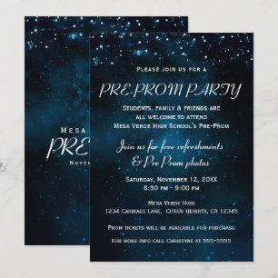 Pre-Prom Feest Betoverde Sterrennacht Hemel Kaart