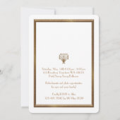 Pre Prom Junior, Great Gatsby, Gold, wit Save The Date (Achterkant)