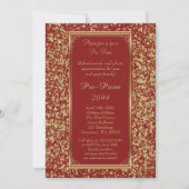 Pre-prom, pre-prom, weet-zestien, Glitter op rood Kaart (Voorkant)