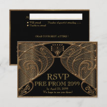 PRE PROM RSVP, Great Gatsby, zwart goud