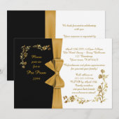 Pre-Prom uitnodiging, Pre-Prom, Quinceanera, Sweet Kaart (Voorkant / Achterkant)