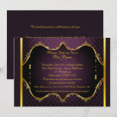 Pre-prom-uitnodiging, pre-prom, Quinceanera, Sweet Kaart (Voorkant / Achterkant)