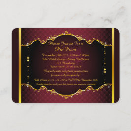 Pre-prom-uitnodiging, pre-prom, Quinceanera, Sweet RSVP Kaartje