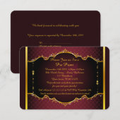 Pre-prom-uitnodiging, pre-prom, Quinceanera, Sweet RSVP Kaartje (Voorkant / Achterkant)