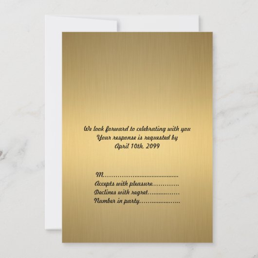 Pre-prom-uitnodiging, pre-prom, Quinceanera, zesti Kaart (Achterkant)