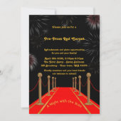 Pre-prom-uitnodiging, pre-prom,rood-tapijt,15th,16 kaart (Voorkant)