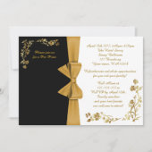 Pre-prom uitnodiging, wit-&-zwart, inbegrepen RSVP Kaart (Voorkant)