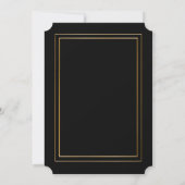 Pre PromJunior, Great Gatsby, Gold, Black Save The Date (Achterkant)