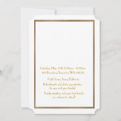 Pre PromJunior, Great Gatsby, Gold, White Save The Date (Achterkant)